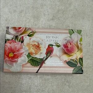Rose Garden Floral Soap Bar - Pink & Green Packaging